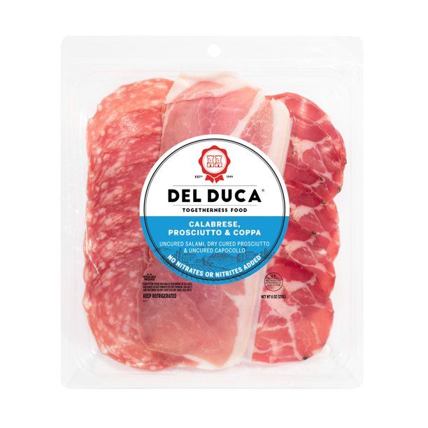 Del Duca, Gourmet Deli Selection, 6 oz, Calabrese Salami, Prosciutto & Capocollo *No Nitrates or ... | Walmart (US)