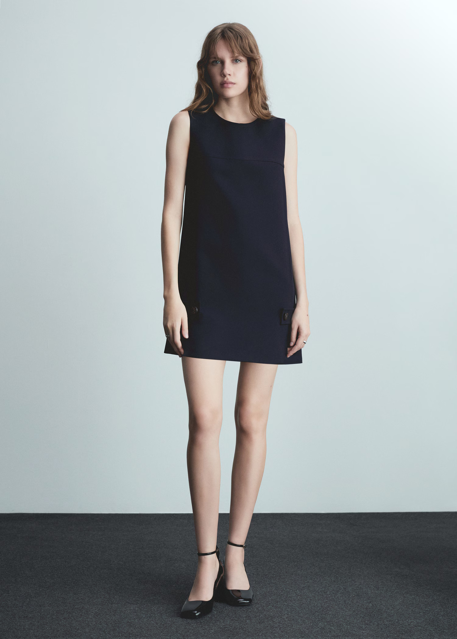 Short dress with decorative buttons | MANGO (US)