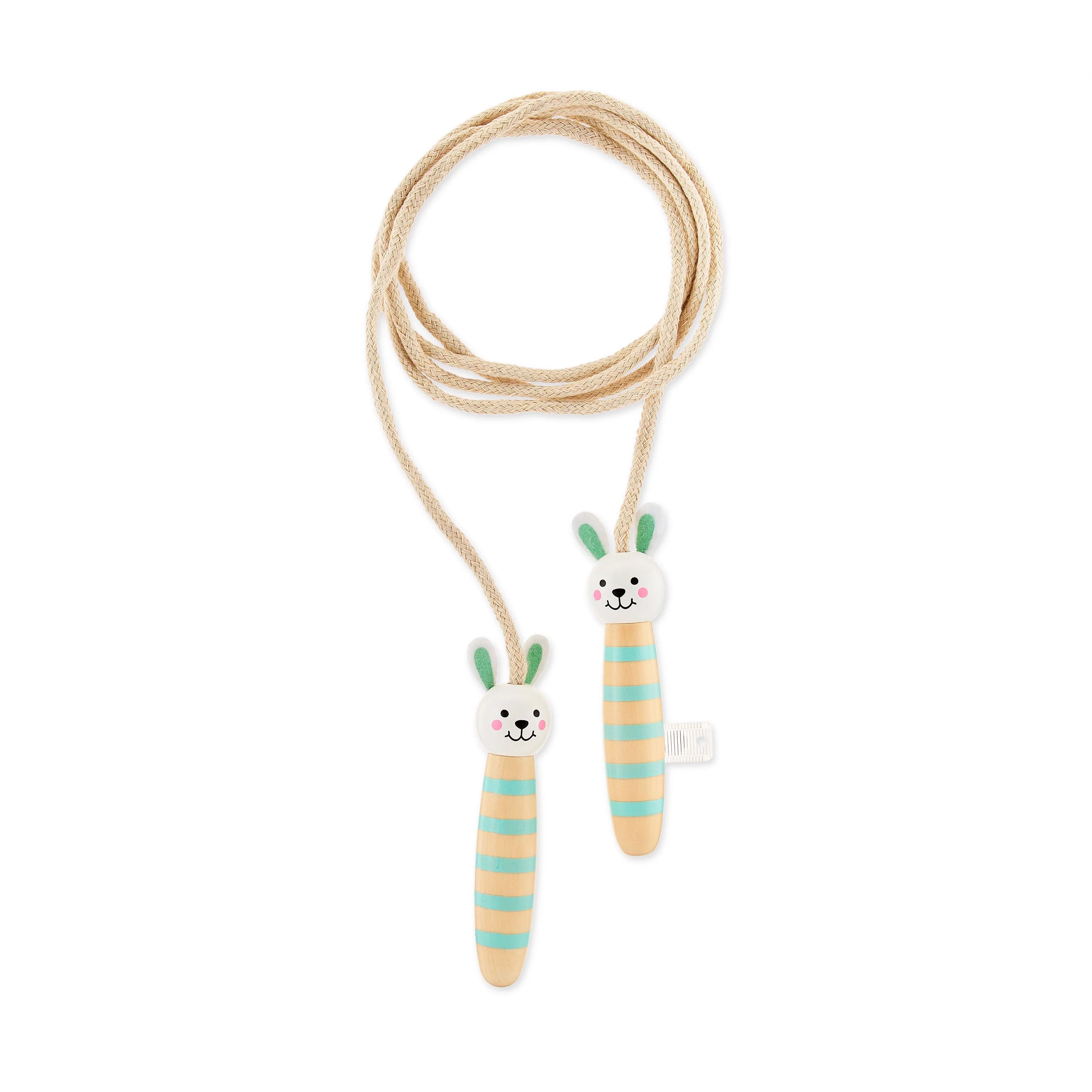 Way to Celebrate Easter Novelty Wooden Bunny Jump Rope Basket Stuffer Mint Green Color | Walmart (US)