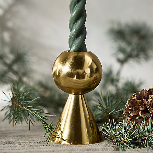 Gilded Geo Taper Candle Holder | Terrain