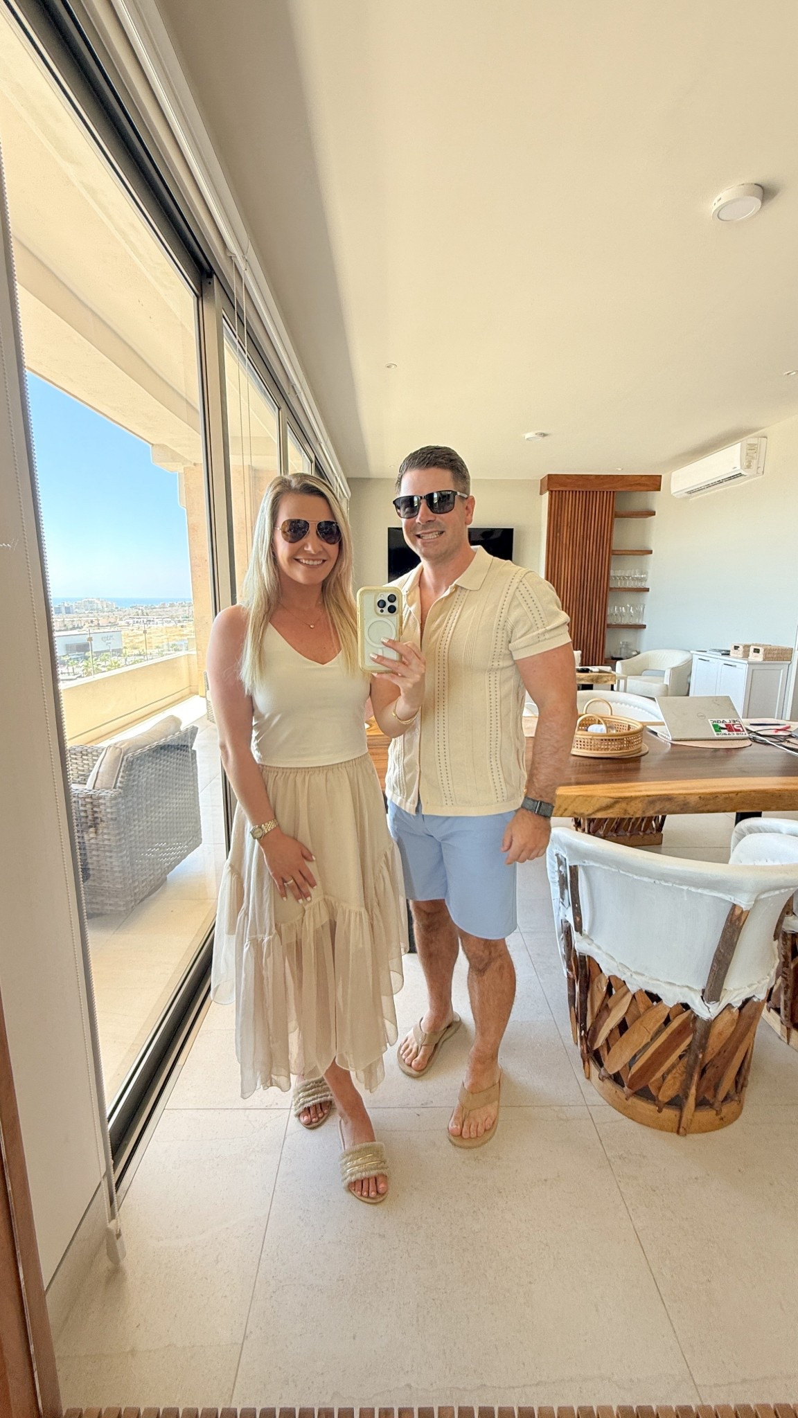 Neutral, effortless, & perfect for a Cabo beach lunch 🤍

This is exactly what we reach for when we want something that feels elevated but still comfortable in the heat — flowy fabrics, light tones, & pieces that go from beach to lunch without overthinking it.

Sharing our exact outfits + similar finds that work for any warm-weather getaway, whether you’re heading to Cabo, Greece, or a beach club day.

⸻

cabo outfits, beach lunch outfit, vacation outfit ideas, neutral summer outfit, resort wear women, mens resort wear, beach club outfit, cabo style outfits, mexico vacation outfits, summer midi dress, linen mens outfit, couple vacation outfits, warm weather outfit ideas, luxury travel style, beach vacation looks 

#LTKMens #LTKSwim #LTKTravel