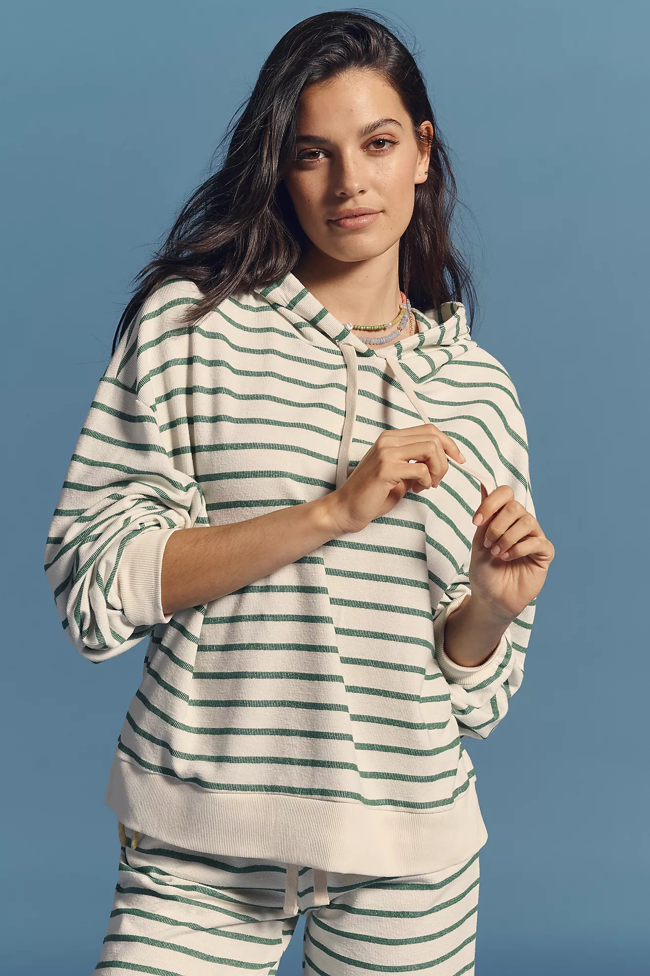 Electric & Rose Striped Hooded Sweatshirt | Anthropologie (US)