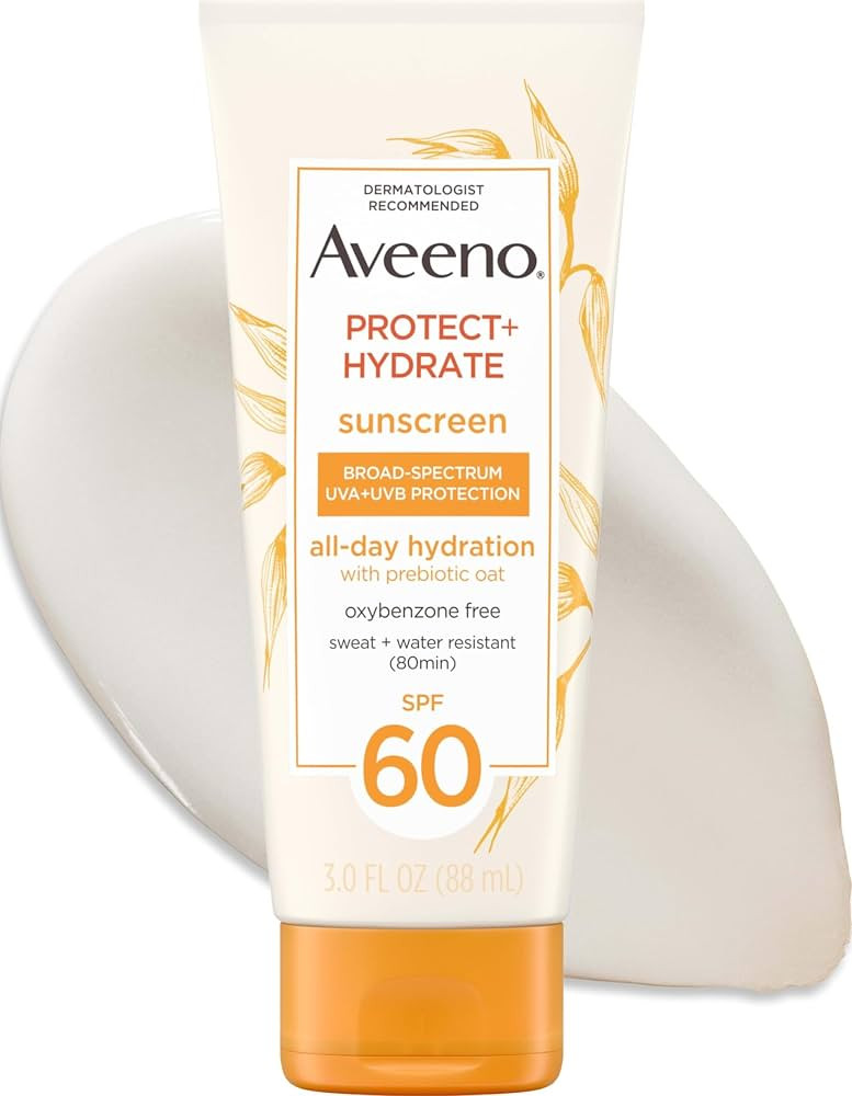 Aveeno Protect + Hydrate - Loci\u00f3n de protecci\u00f3n solar para cuerpo y cara con avena preb... | Amazon (US)
