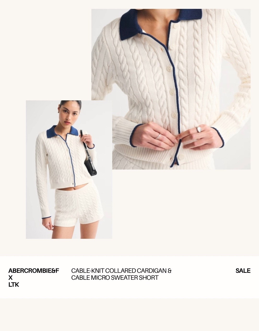 Abercrombie & fitch cable cream white sweater

#LTKsummer #LTKspring #LTKxAFSale