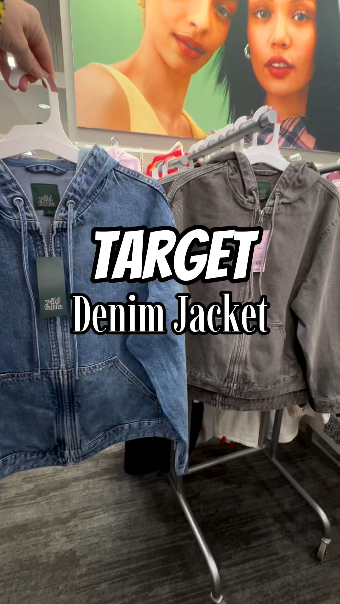 Wild Fable Hooded Zip-Up Denim Jacket

#LTKFindsUnder50