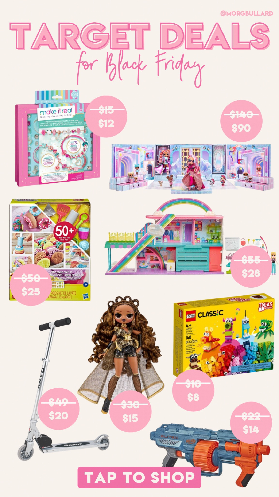 Black Friday Toys | Black Friday Deals | Target Black Friday | LOL Doll | Legos | jewelry Making Kit | Scooter | Playdoh | Nerf Gun

#LTKCyberweek #LTKHoliday #LTKkids