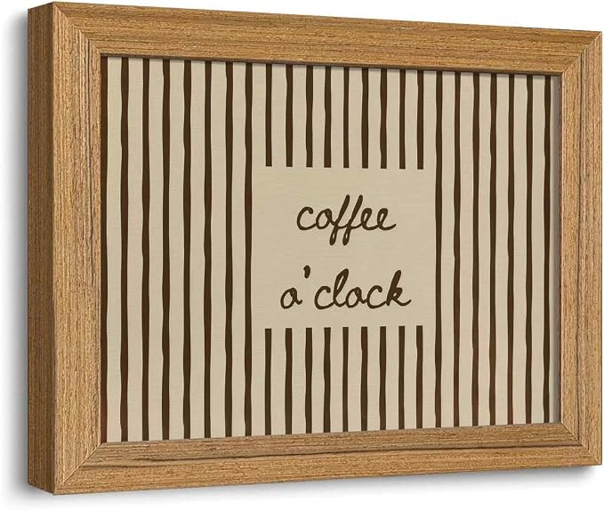 SEYSHUI Framed Coffee Wall Art Kitchen Picture Wall Decor 8x10in | Amazon (US)