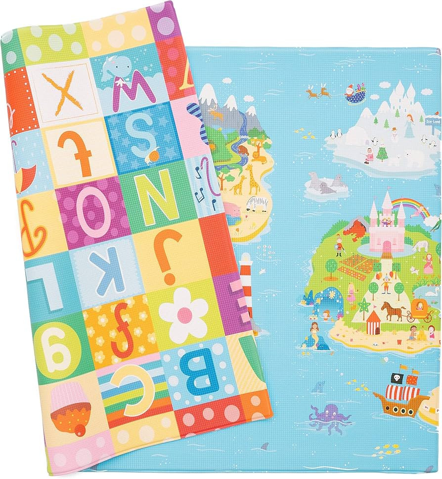 Baby Care Play Mat (Large, Playful - Magical Island) 82'' x 55'' Original One-Piece Reversible Ro... | Amazon (US)
