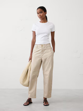 Barrel High-Rise Chino | Banana Republic Factory