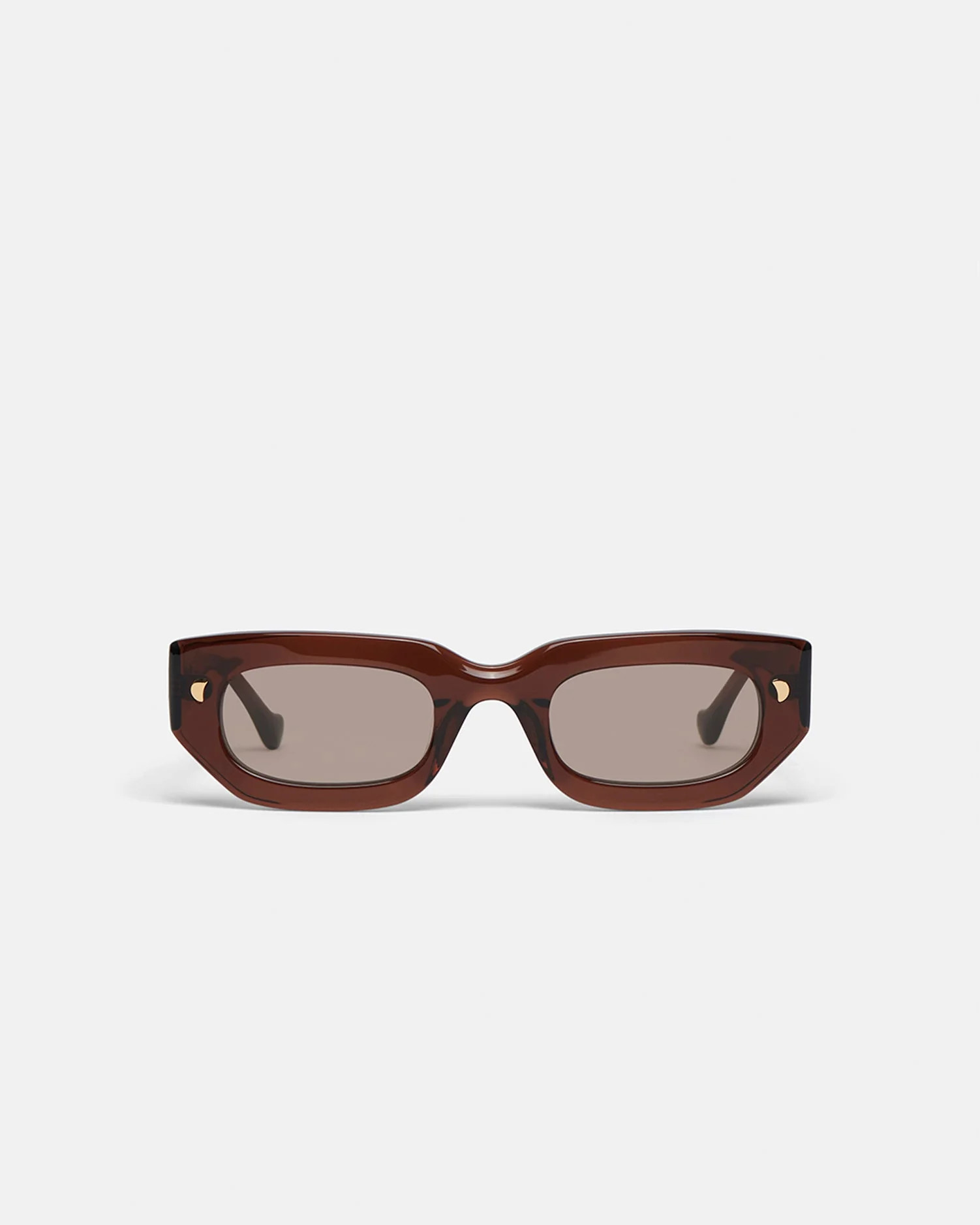 Kadee - Bio-Plastic D-Frame Sunglasses - Brown | Nanushka