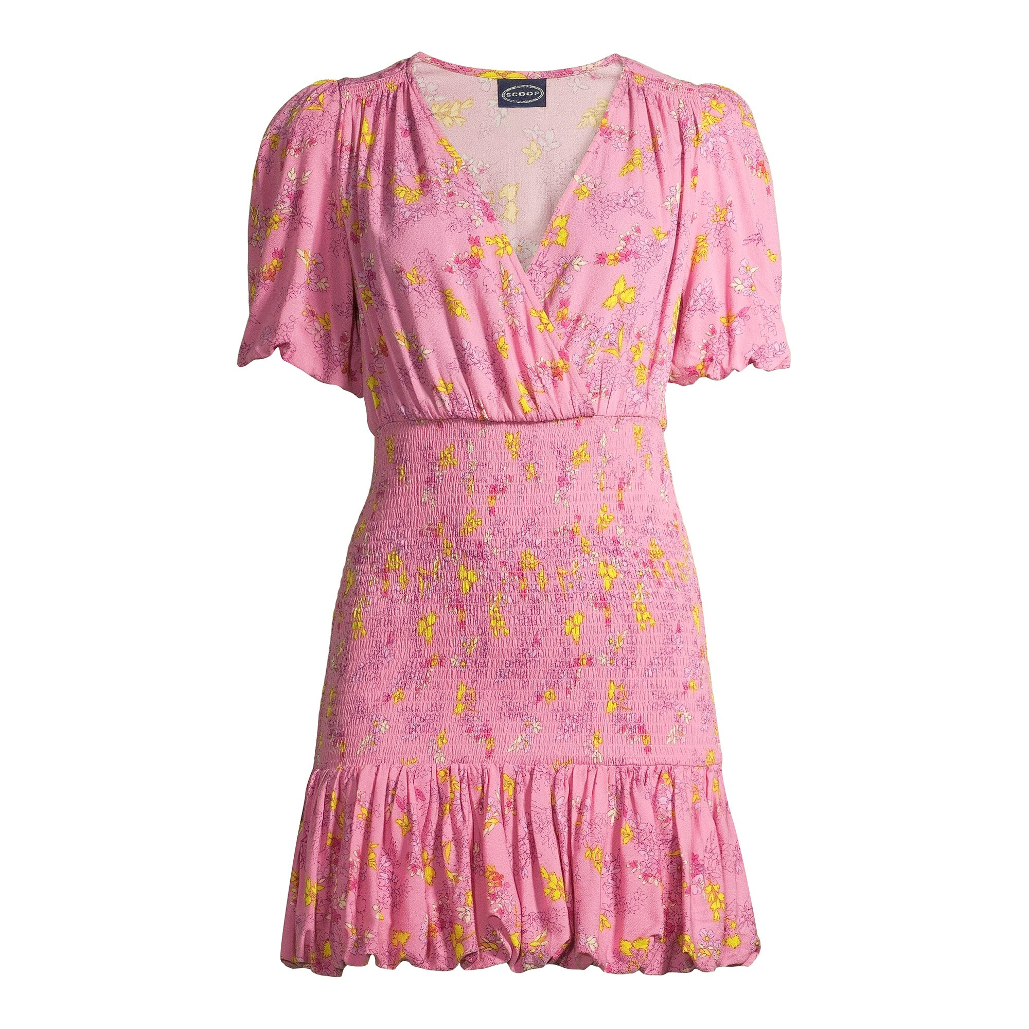 Scoop Women's Mini Dress with Puff Sleeves | Walmart (US)