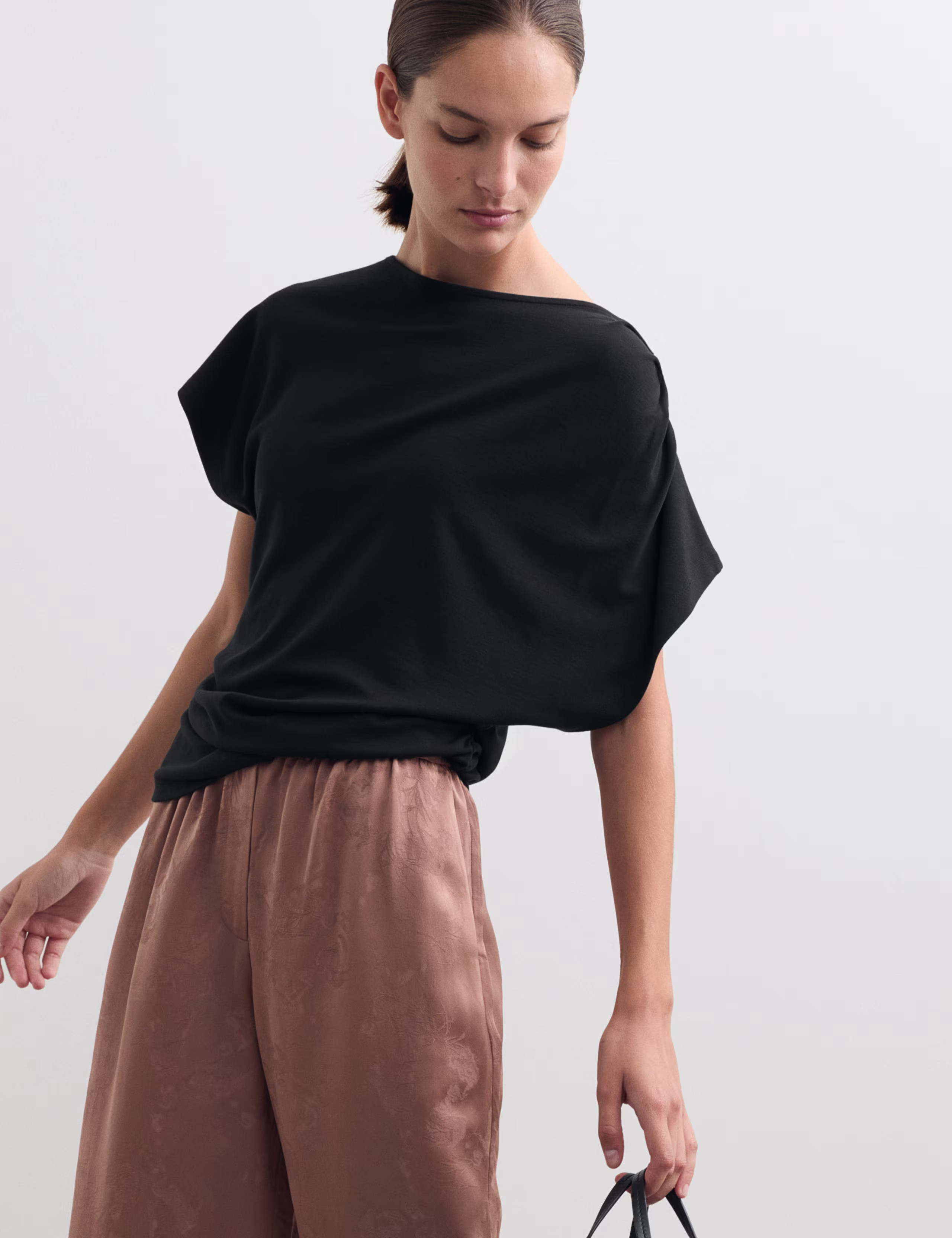 Jersey Ruched Top | JAEGER | M&S | Marks & Spencer (UK)