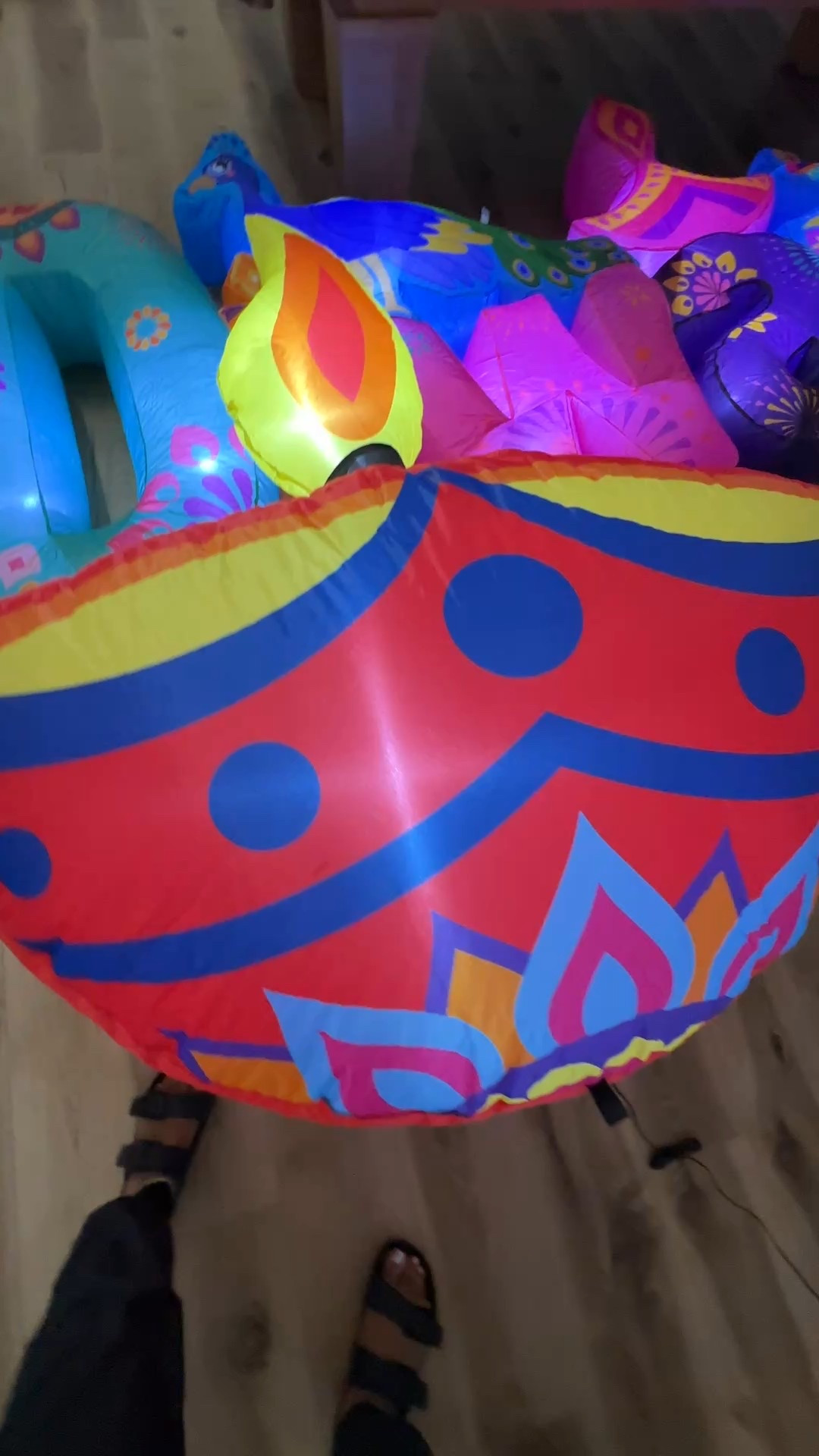 Diwali inflatables. The exact products are where I bought them from but seem to be out of stock now. I have linked a couple of similar ones. There is also a Canadian retailer that sells them https://www.idiya.ca/products/diya