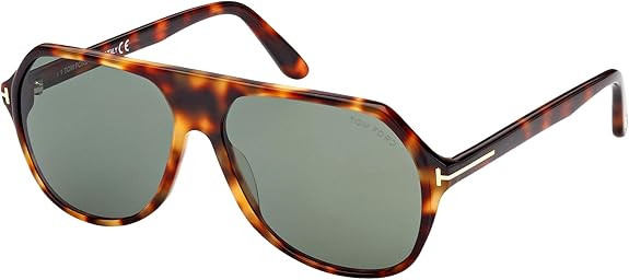 HAYES FT 0934 Blonde Havana/Green 59/14/145 men Sunglasses | Amazon (US)