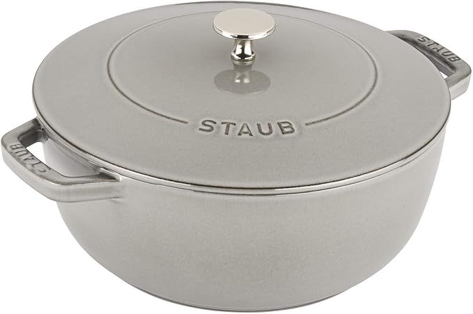 Staub Cast Iron 3.75-qt Essential French Oven - Graphite Grey, Made in France | Amazon (US)