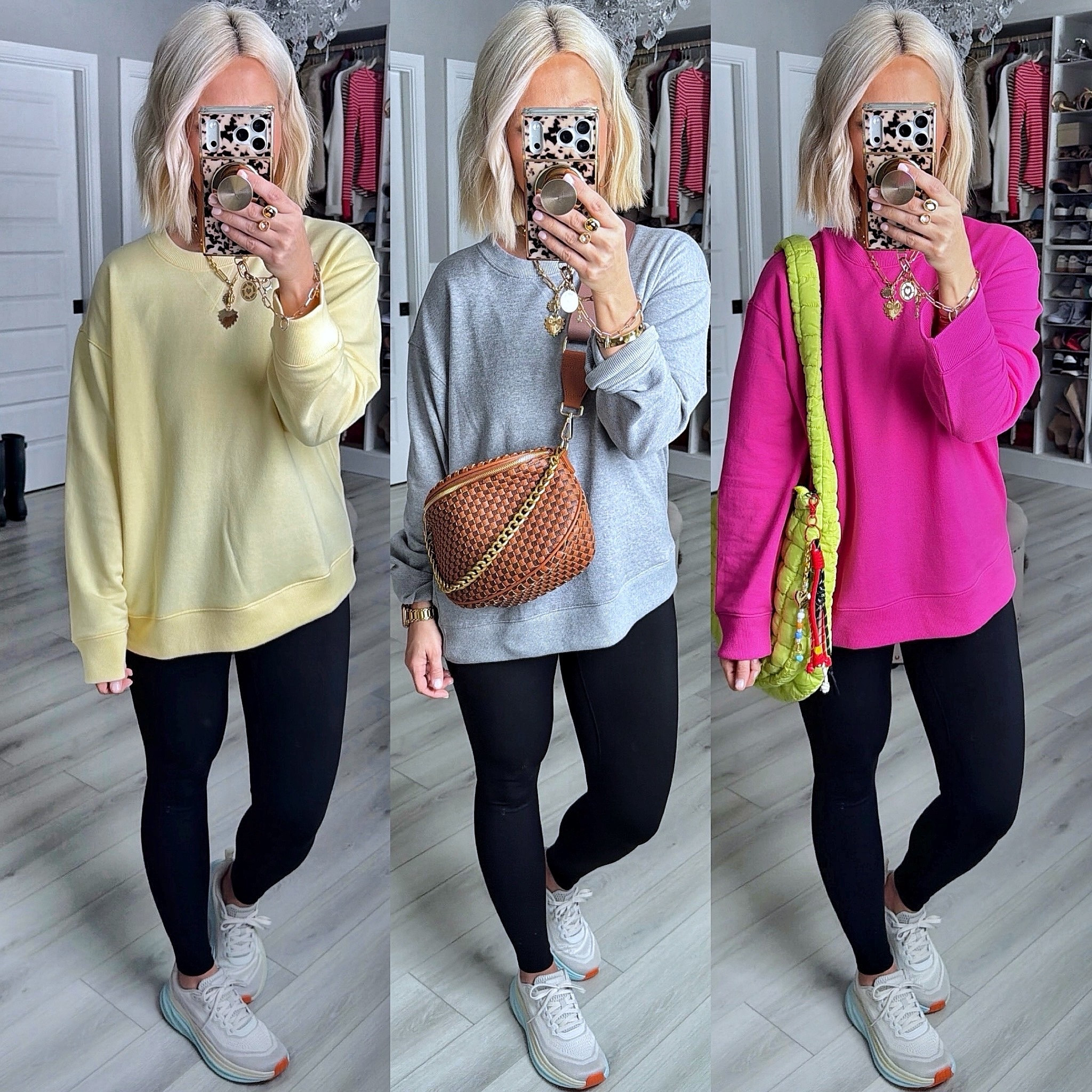 Our favorite crewnecks are back in new colors!!!!
⬇️⬇️⬇️
Top medium (I like to size up 1 or 2 sizes)
Leggings small
Shoes TTS


#LTKActive #LTKSeasonal #LTKootd