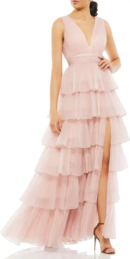 Tiered Sleeveless Gown | Nordstrom