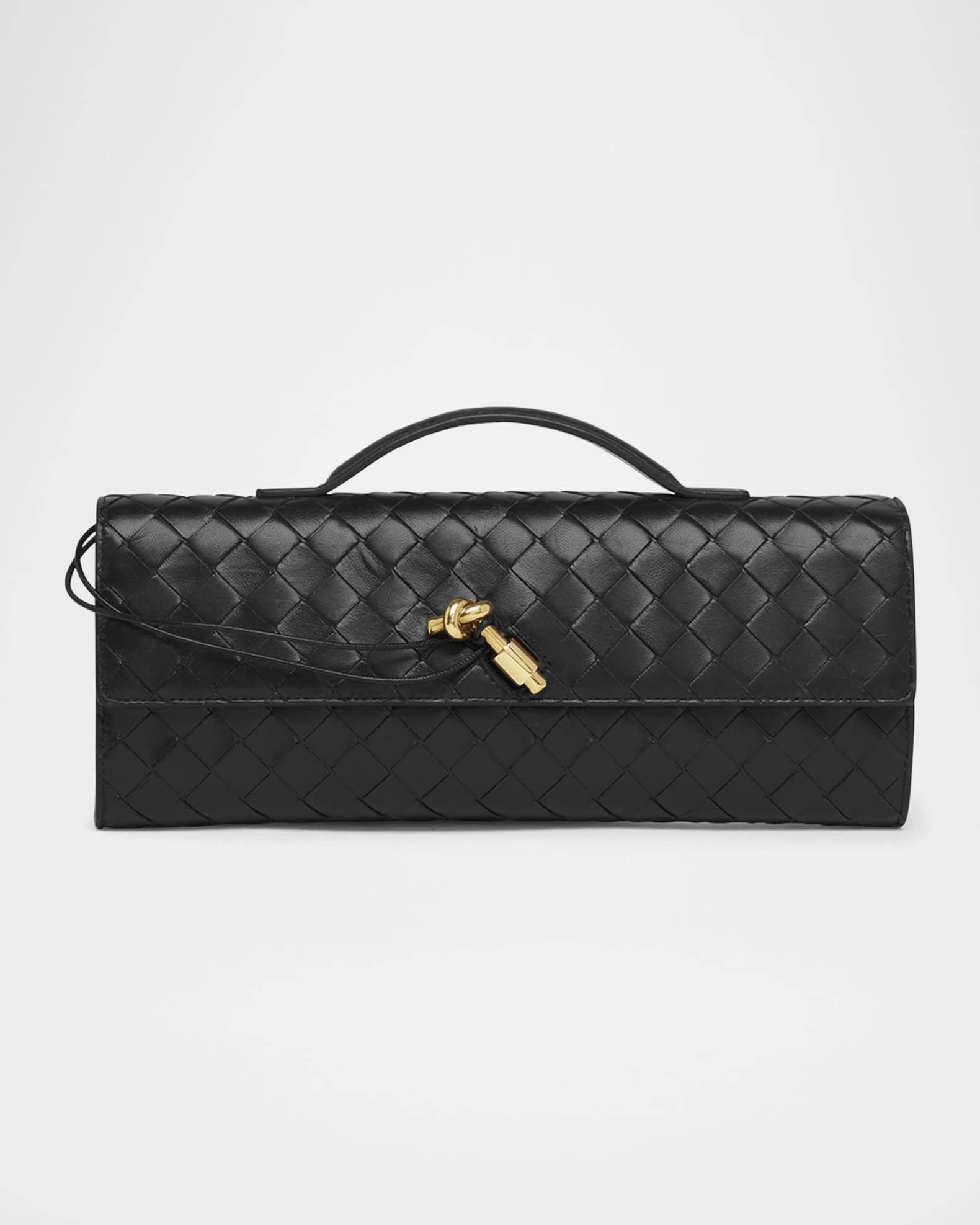 Long Andiamo Clutch Bag with Handle | Neiman Marcus