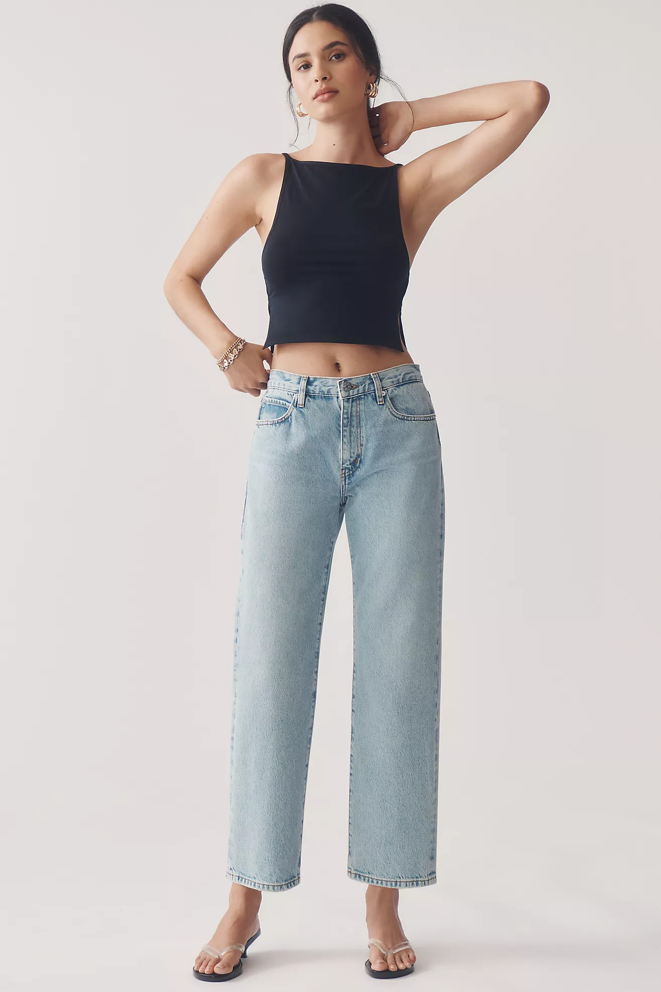 FRAME The Hang Mid-Rise Relaxed Jeans | Anthropologie (US)