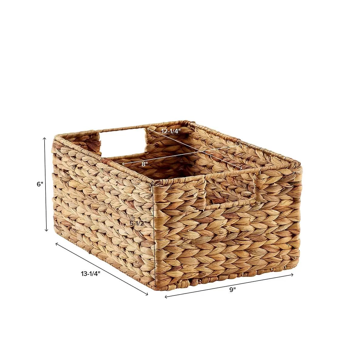 Water Hyacinth Storage Bins with Handles | The Container Store