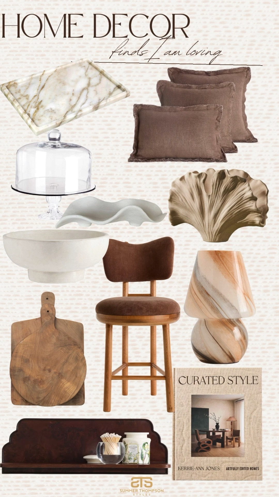 Stunning home decor pieces that I am absolutely loving right now! 

Home decor
Linen pillows
Ceramic bowl
Vase
Neutral decor
Dining chairs
Small decor pieces 
Anthropologie, Amazon, Wayfair, McGee and co, pottery barn

#summerthompsonstyles
