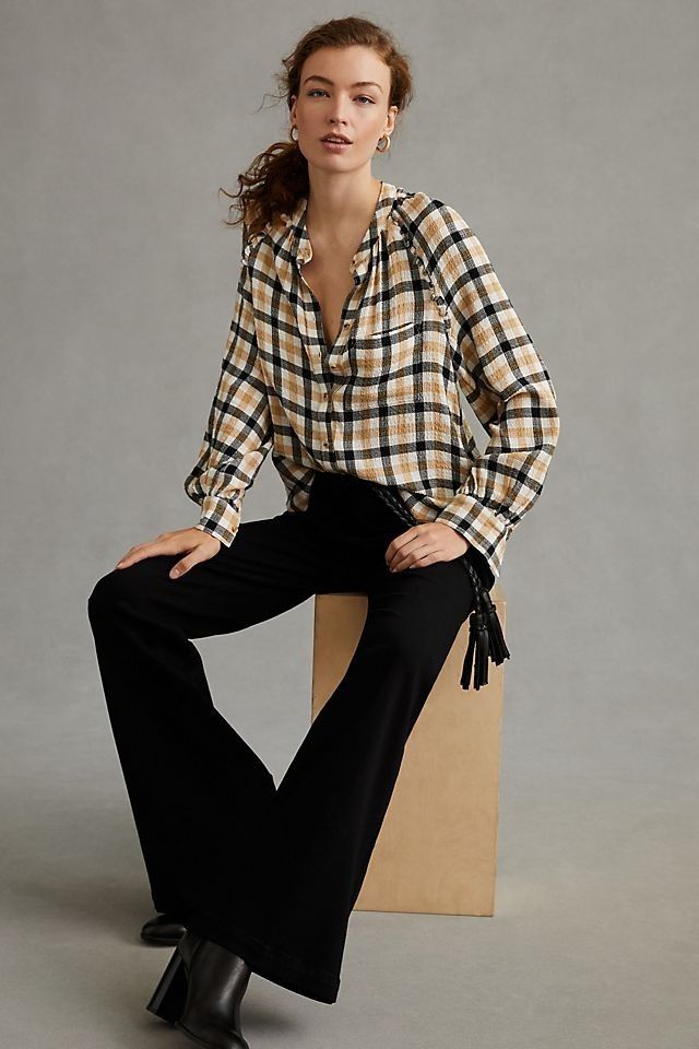 Pilcro Plaid Flannel - Fall Outfit | Anthropologie (US)