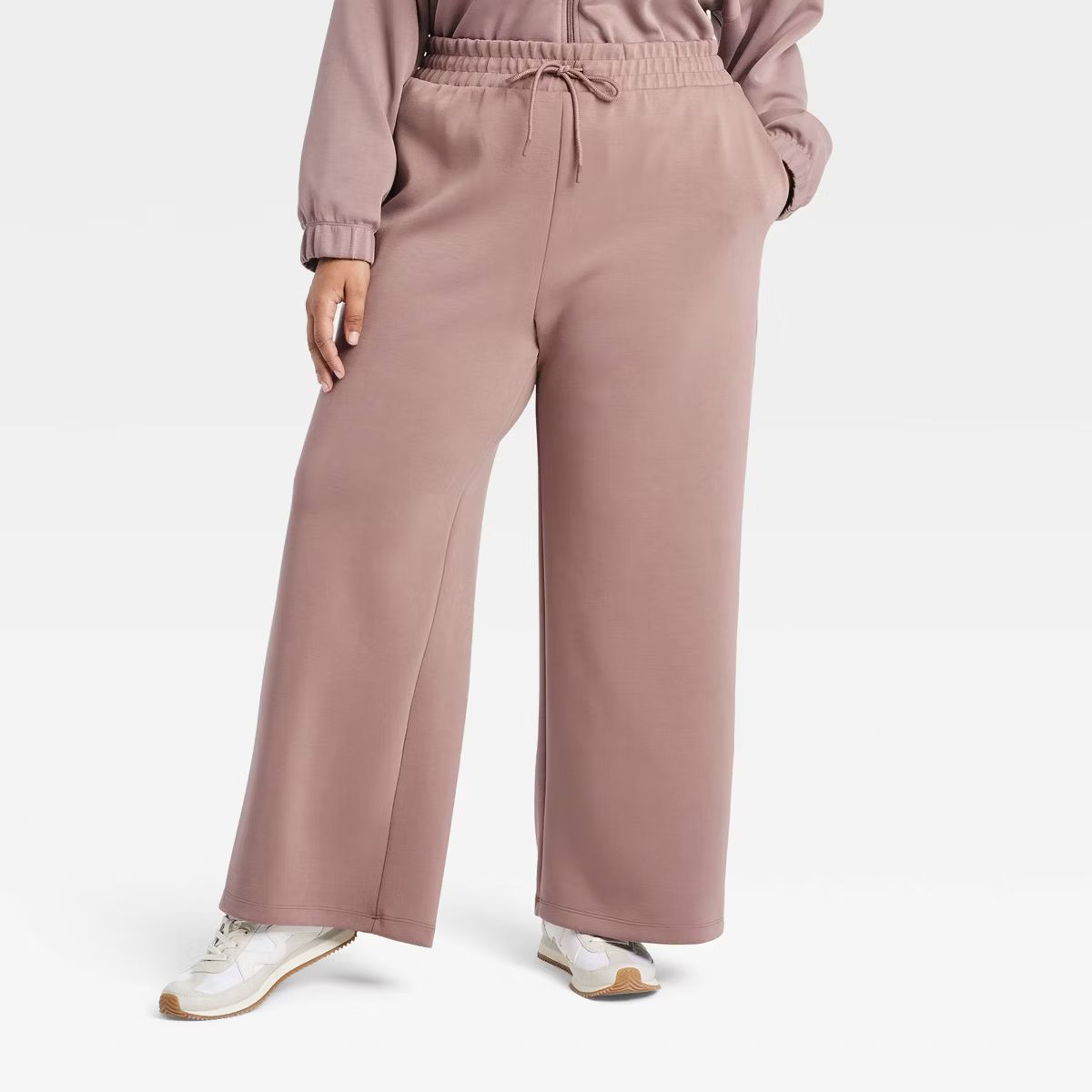 Women's Airy Sleek High-Rise Wide Leg Sweatpants - All In Motion™ | Target