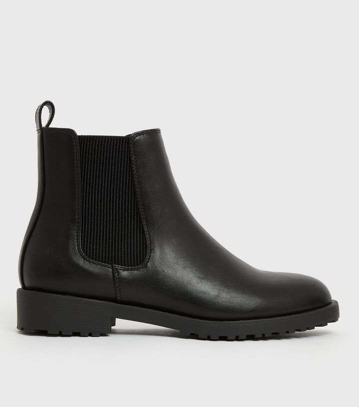 Black Cleated Chelsea Boots
						
						Add to Saved Items
						Remove from Saved Items | New Look (UK)