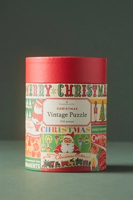 Cavallini & Co. 500 Piece Vintage Christmas Puzzle | Anthropologie (US)