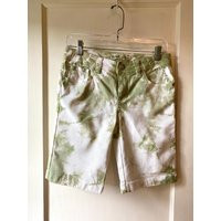 Light Green Natural Dye Denim Bermuda Shorts | Etsy (US)