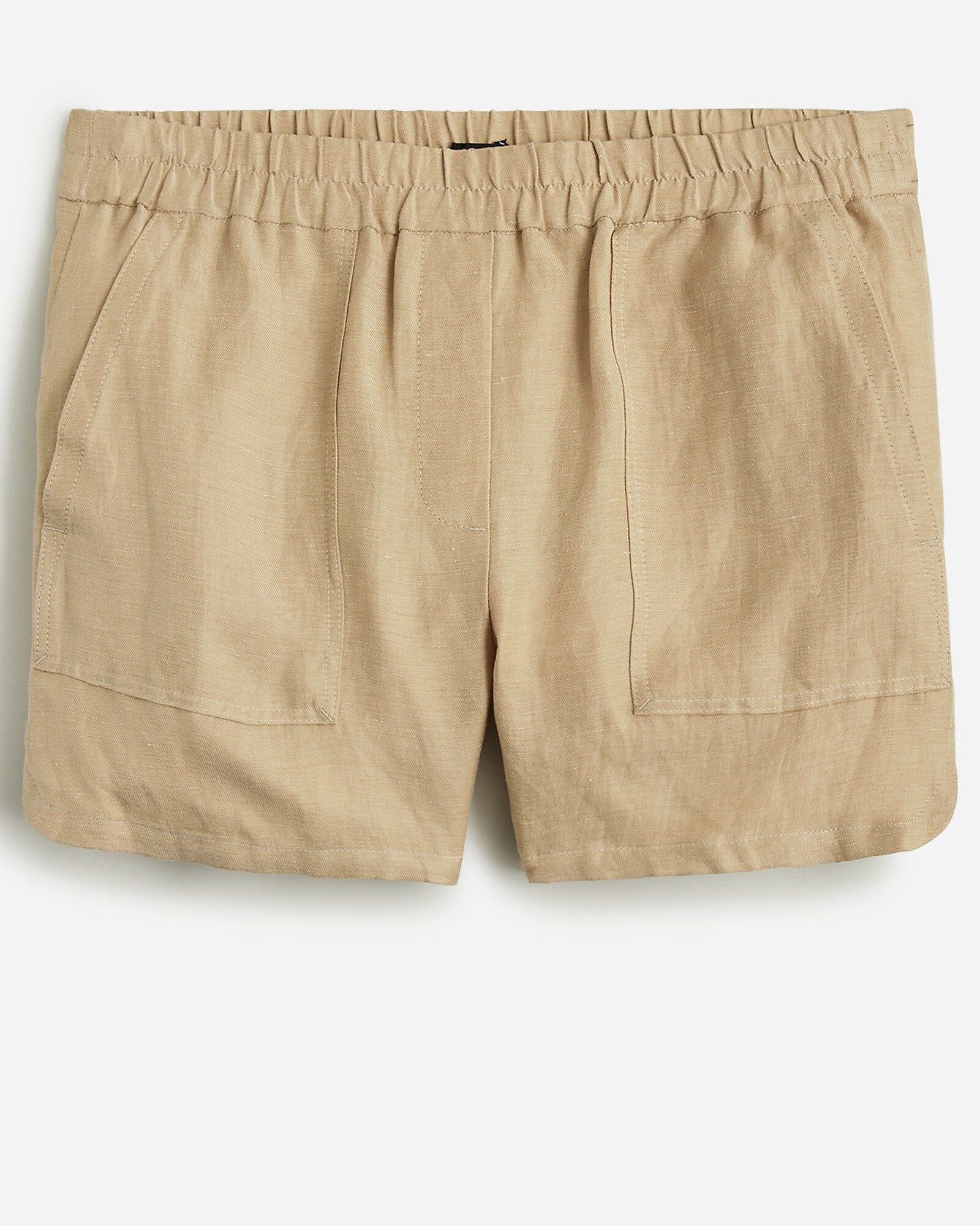 Patch-pocket pull-on short in Chelsea linen-cupro blend | J.Crew US