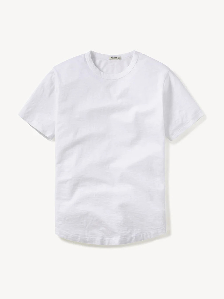 Slub Curved Hem Tee | Buck Mason