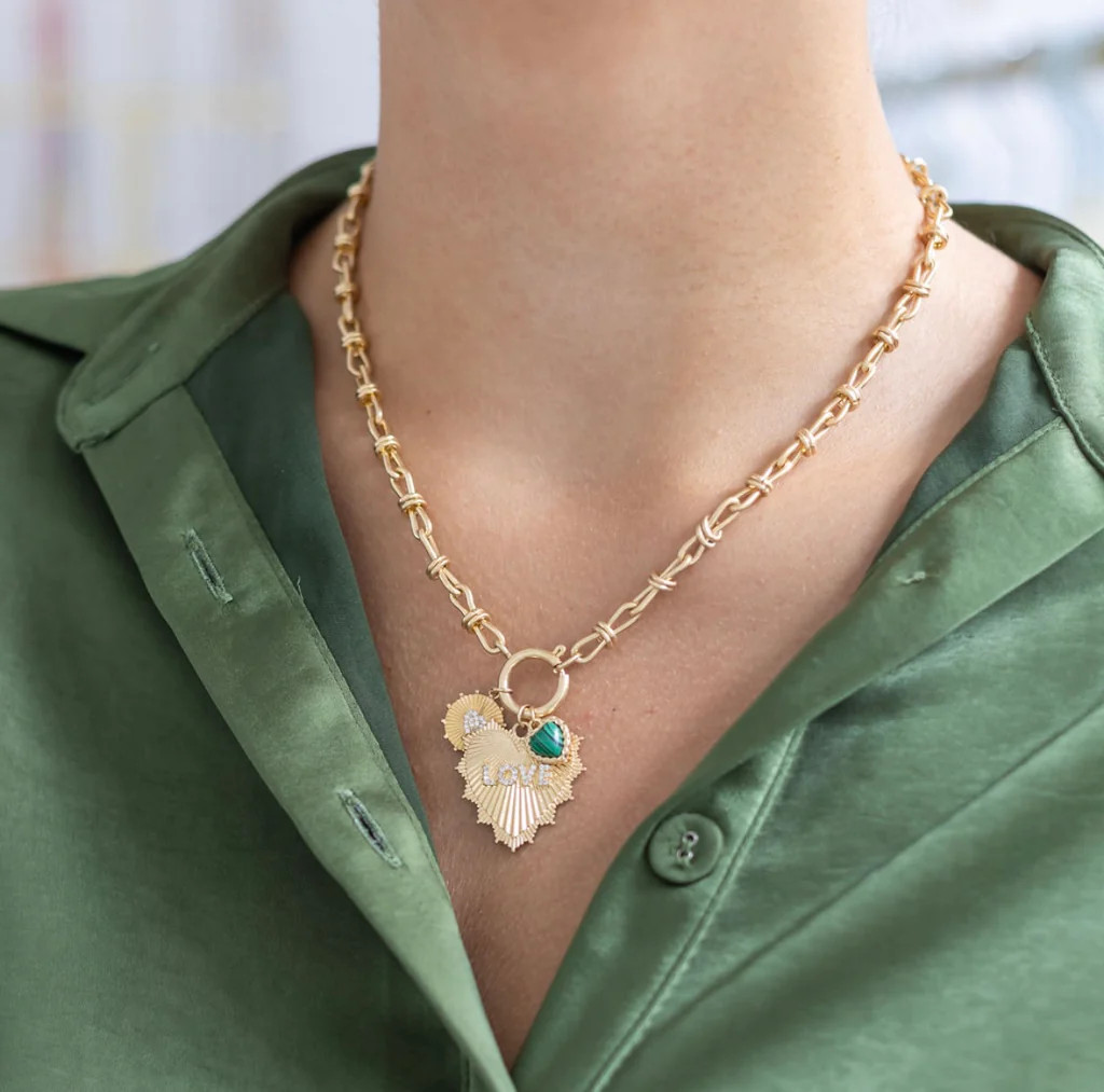 Love Green Charm Necklace | Erin McDermott Jewelry