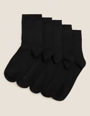 5pk Cotton Rich Ankle High Socks | Marks & Spencer (UK)