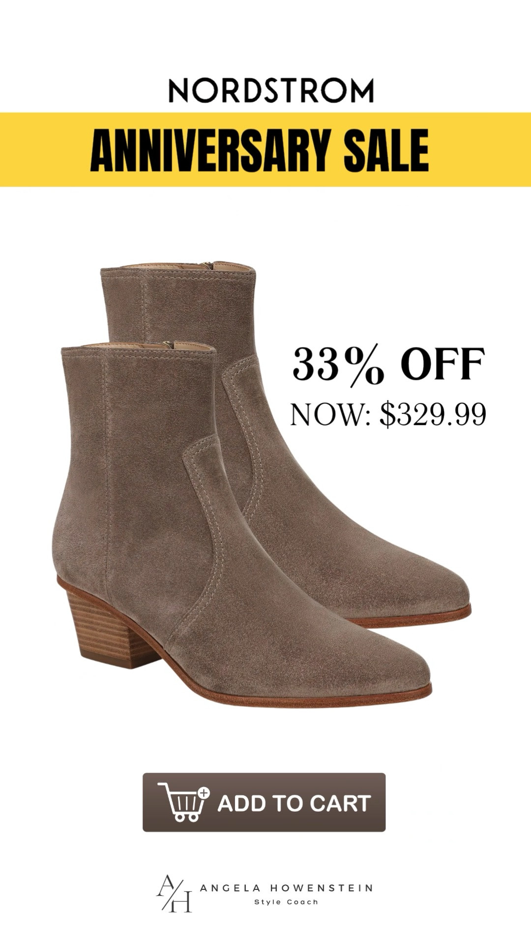 These suede ankle boots are the pair you'll reach for all fall and winter. The timeless silhouette, comfortable block heel, and versatile neutral color make them easy to wear with jeans, dresses, trousers, and skirts all season long.

👩‍💻 LTK PRO TIPS
❤️ Heart = Support my posts ;-)
🔖 Save = Get restock alerts for the pieces you love!
📋 Lists = Keep favorites organized (List ideas: Nordstrom Sale, Fall Shoes, Wardrobe Staples!)
📲 Share = Send lists and products to a friend (or your daughters like me).
💬 Comment = Ask me anything, and I'll answer. ;-)

#LTKootd #LTKSaleAlert #LTKOver40