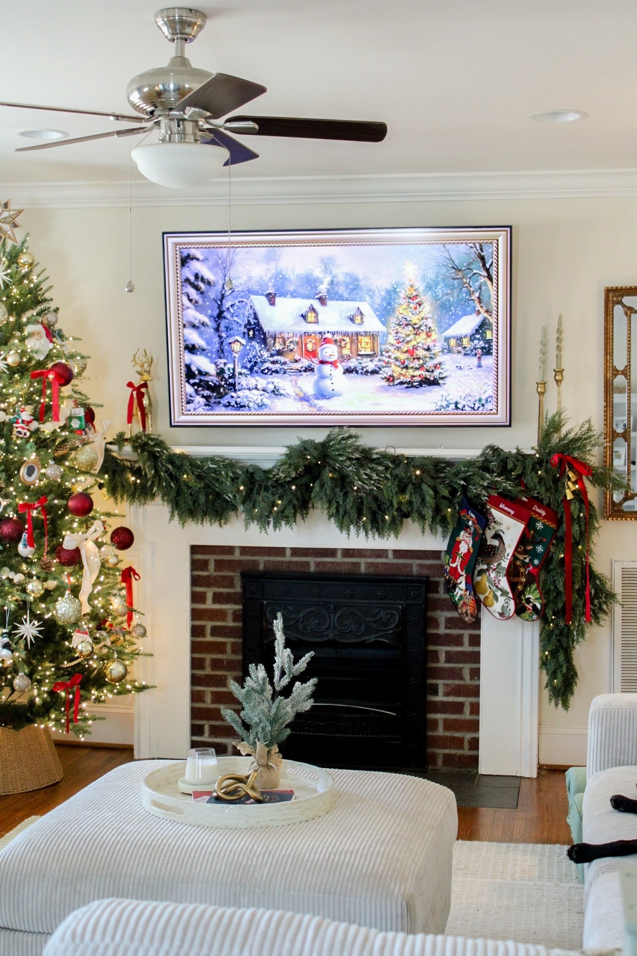 It’s starting to feel very merry around here! 🎄

My garland is from Hobby Lobby! Linked similar ones!  

#LTKSeasonal #LTKHome #LTKHoliday