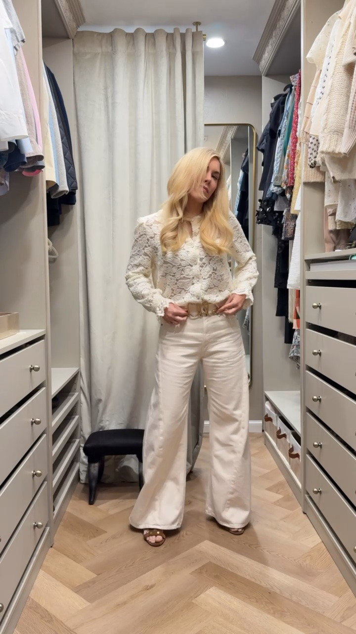 Love the shape of these twist jeans. 
I sized down (there’s no stretch) I’m in 26 instead of my usual 25
Green necklace selling out!!

#LTKgrwm #LTKdayinmylife #LTKootd