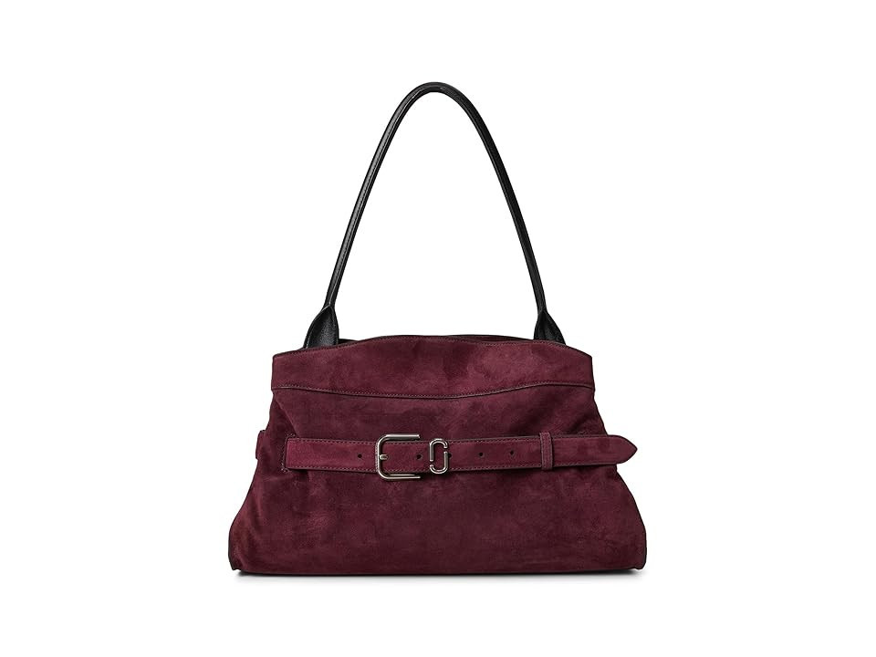 Marc Jacobs The Suede Dakota Satchel Satchel Women's Handbags Dark Plum, Cotton/Suede | Zappos