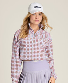 Lavender Print Davenport Woven Popover | Wilson Sporting Goods | Wilson Sporting Goods