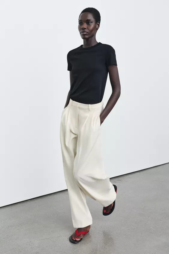 INTERLOCK SHORT SLEEVE T-SHIRT | Zara UK