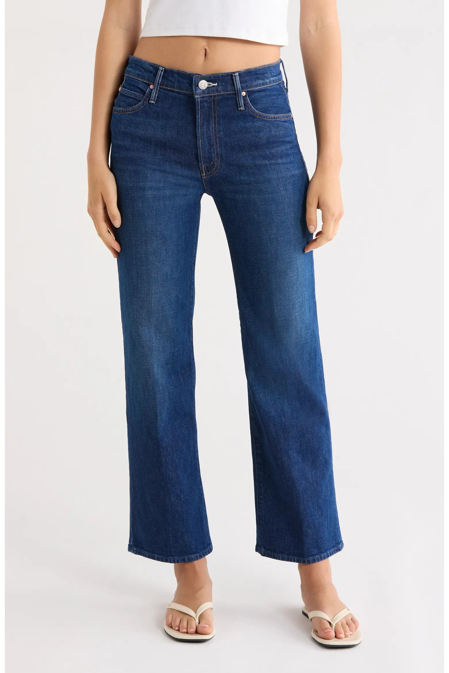 MOTHER Lil' Kick It High Waist Straight Leg Jeans (Women) | Nordstrom | Nordstrom