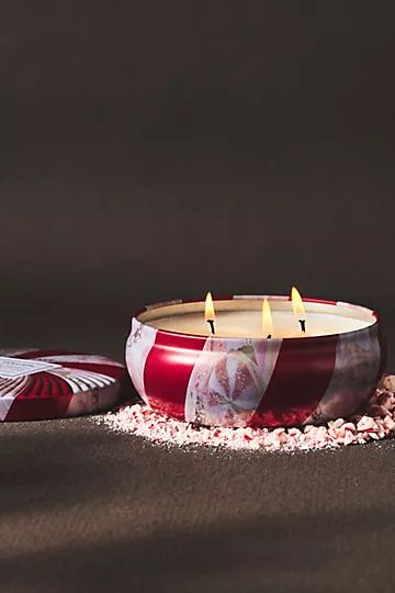 Voluspa Candy Cane Tin Candle | Anthropologie (US)