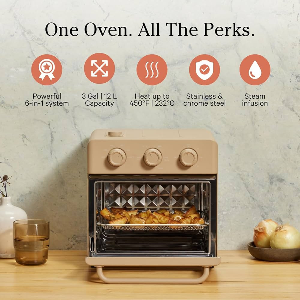 Our Place Wonder Oven | 6-in-1 Air Fryer & Toaster Oven with Steam Infusion | Compact, Countertop... | Amazon (US)