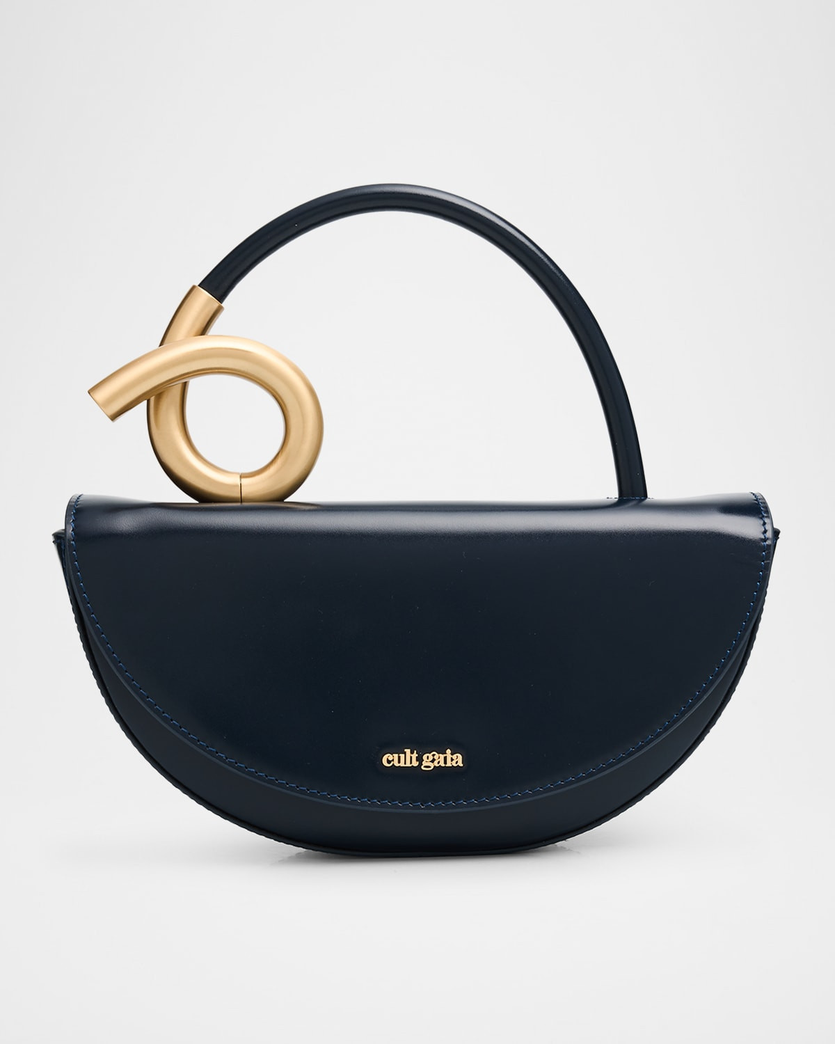 Azariah Coil Leather Top-Handle Bag | Neiman Marcus