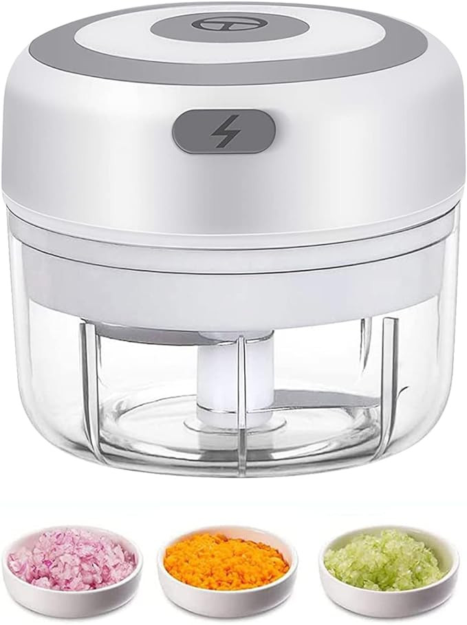 Electric Mini Garlic Chopper, 100ML Food Chopper Garlic Mincer USB, Vegetable Chopper, Onion Chop... | Amazon (US)