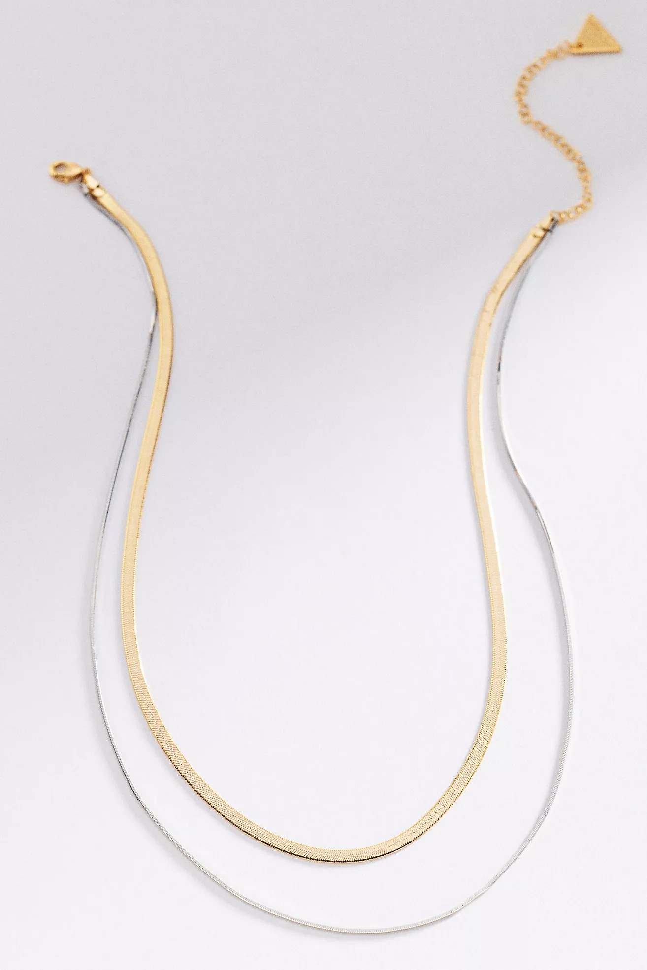 Double Layer Herringbone Necklace | Anthropologie (US)