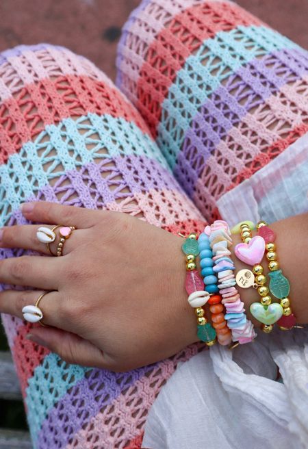 Colorful jewelry and clothes always boost my mood🍭💗✨🍬

#dopaminedressing #moodbooster #summeroutfit #vacationoutfit #colorfulstyle #crochetpants #beachpants #whitetop #summertrends #jewelry #bracelets #armcandy



#LTKTravel #LTKGiftGuide #LTKFindsUnder100
