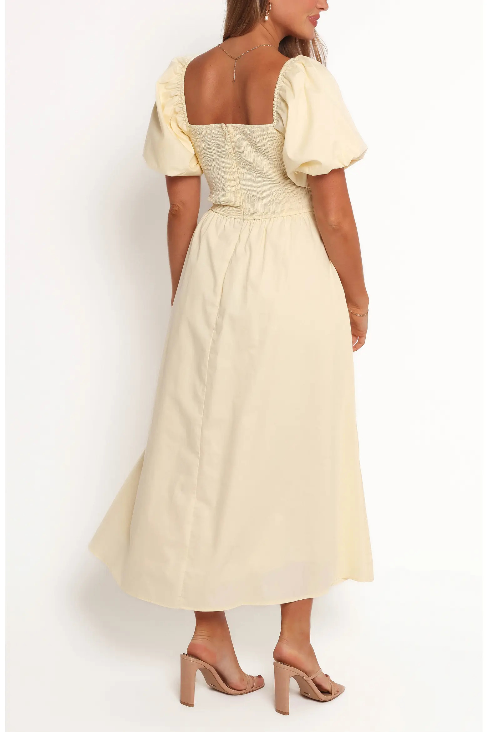 Petal & Pup Clo Puff Sleeve Midi Dress (Women) | Nordstrom | Nordstrom