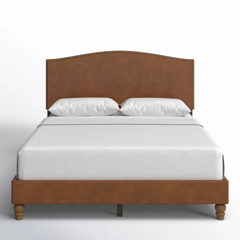 Scheider Leather Platform Bed | Wayfair North America