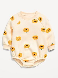 Printed Long-Sleeve Fleece Bodysuit for Baby | Old Navy (US)